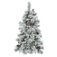 4' Pre Lit Extra Full Frosted Pine Christmas Tree With Decorations