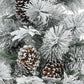 4' Pre Lit Extra Full Frosted Pine Christmas Tree With Decorations