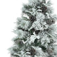 6' Pre Lit Extra Full Frosted Pine Christmas Tree With Decorations