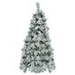 6' Pre Lit Extra Full Frosted Pine Christmas Tree With Decorations