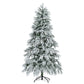 6' Pre Lit Extra Full Frosted Pine Christmas Tree