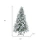 7.5' Pre Lit Extra Full Frosted Pine Christmas Tree