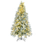 7.5' Pre Lit Extra Full Frosted Pine Christmas Tree
