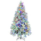 7.5' Pre Lit Extra Full Frosted Pine Christmas Tree