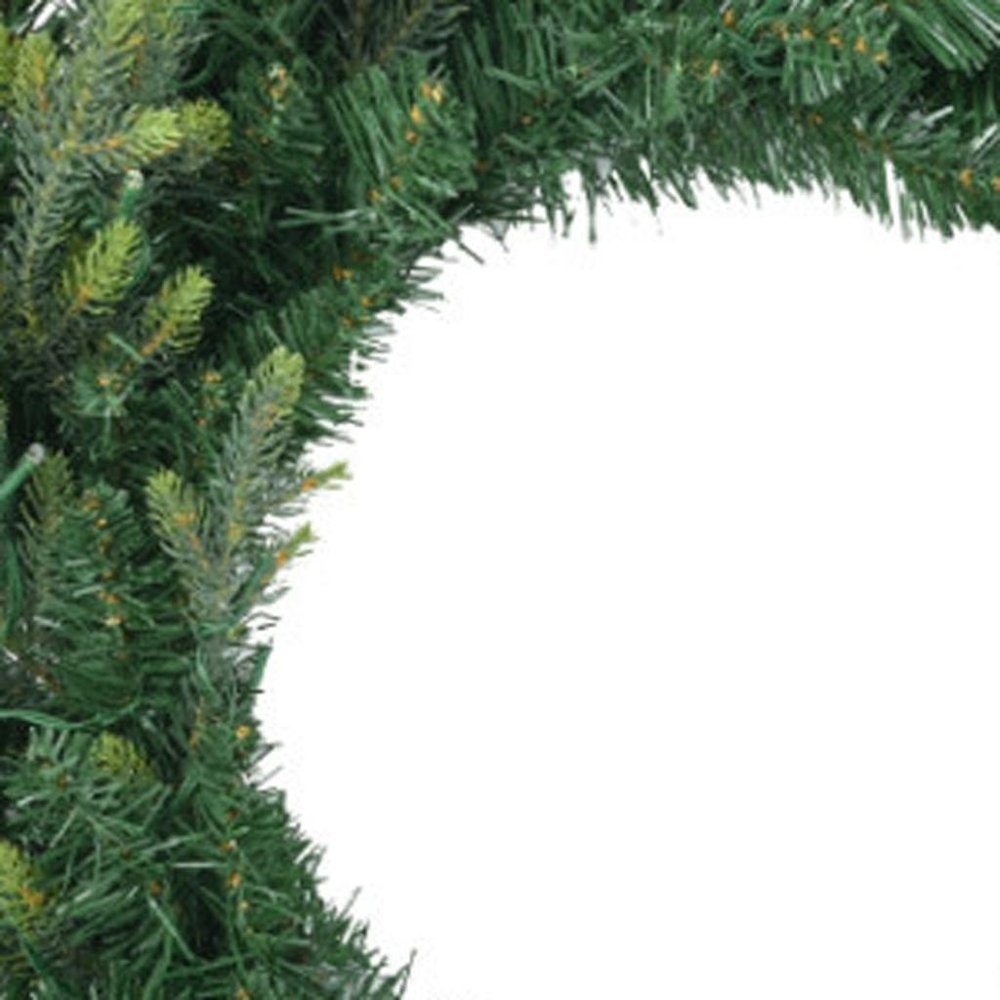 Three Piece Pre Lit Extra Full Frosted Pine Christmas Tree With Garland And Wreath Set