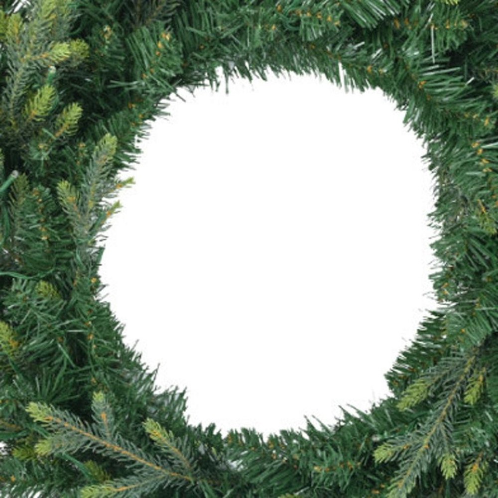 Three Piece Pre Lit Extra Full Frosted Pine Christmas Tree With Garland And Wreath Set
