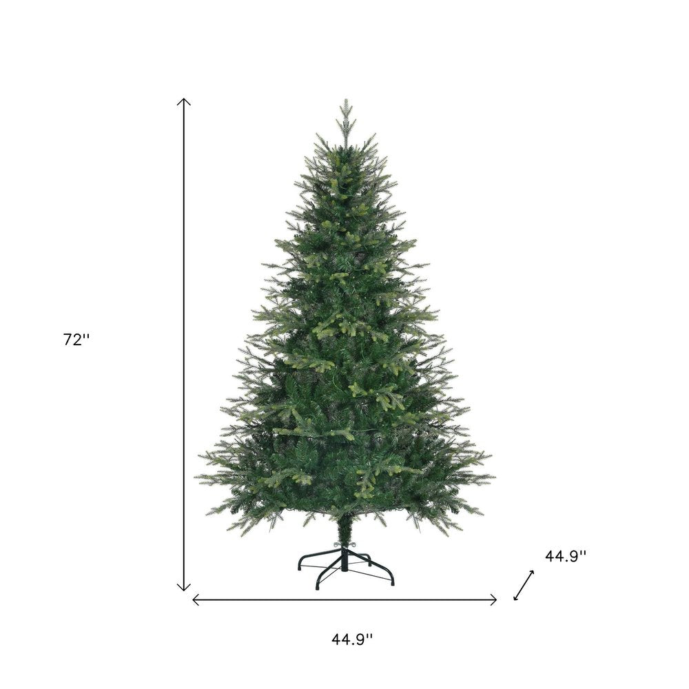 Three Piece Pre Lit Extra Full Frosted Pine Christmas Tree With Garland And Wreath Set