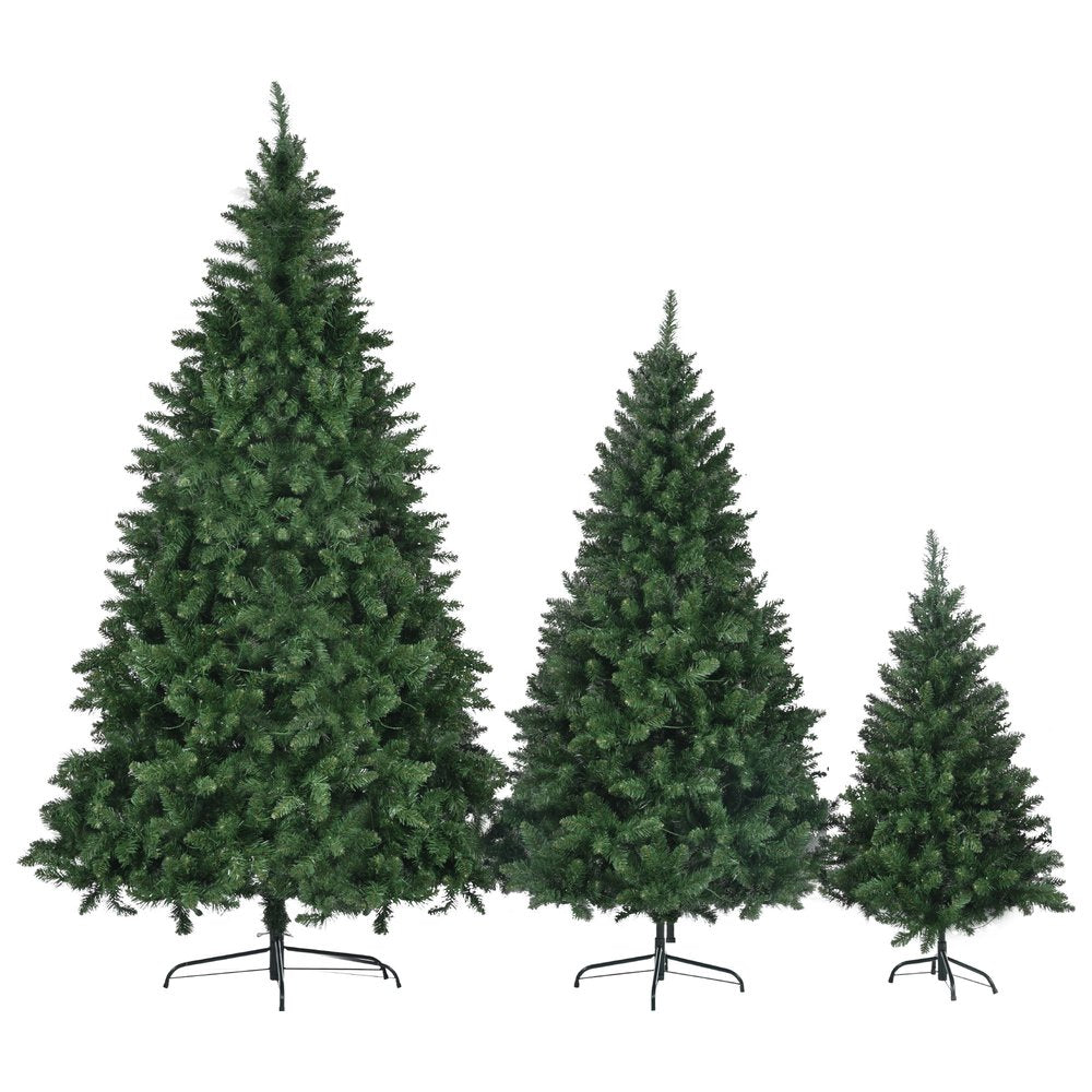 Three Piece Pre Lit Extra Full Frosted Pine Christmas Tree Set