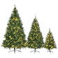 Three Piece Pre Lit Extra Full Frosted Pine Christmas Tree Set
