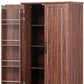 71" Brown Wood Pantry Or Storage Closet