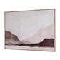 Baffin Hand Painted Brown Floater Frame Wall Art