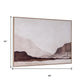 Baffin Hand Painted Brown Floater Frame Wall Art