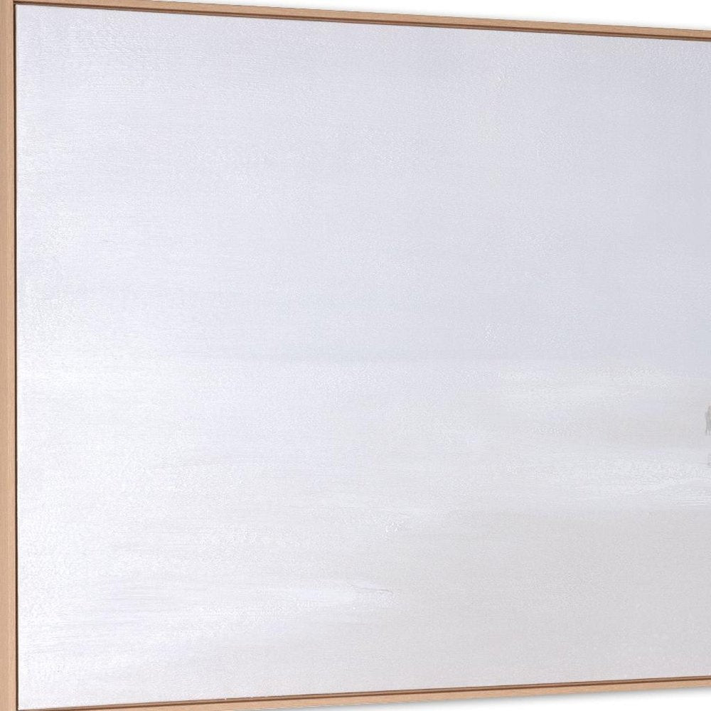 Prelude Hand Painted Brown Floater Frame Wall Art