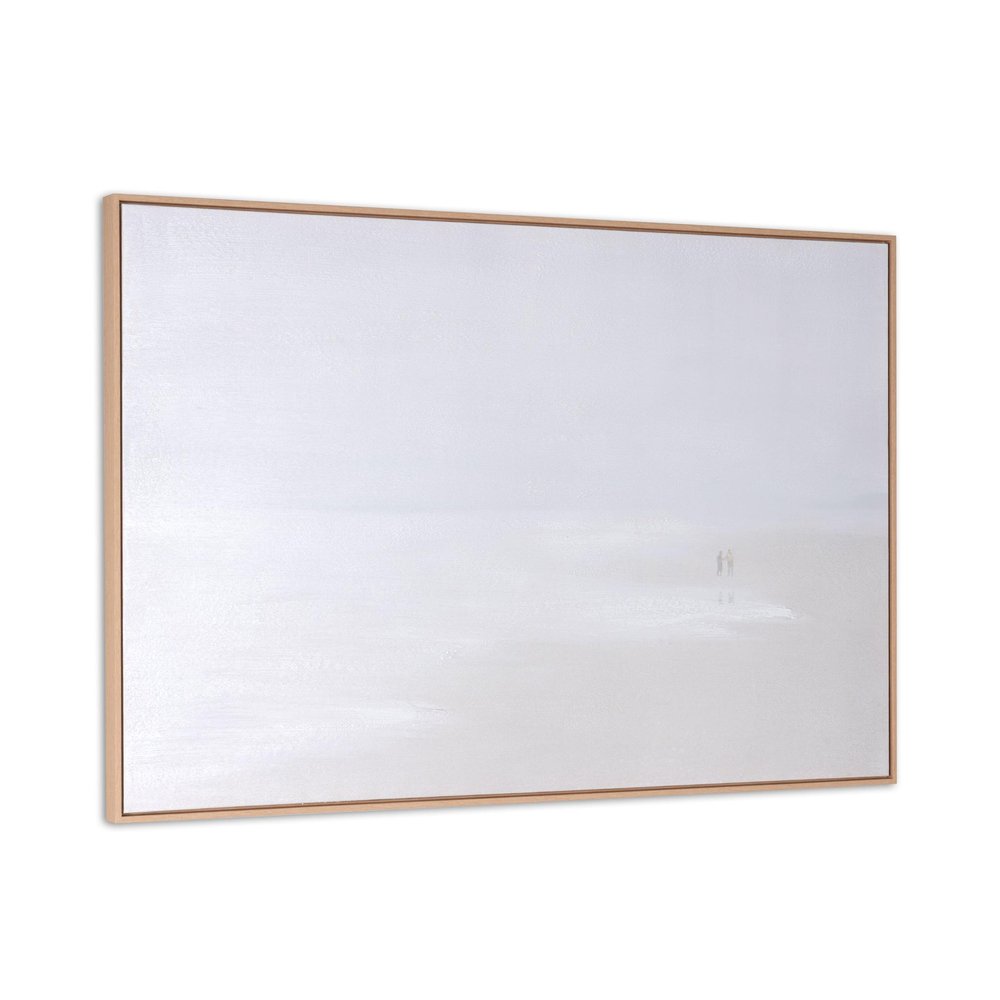 Prelude Hand Painted Brown Floater Frame Wall Art