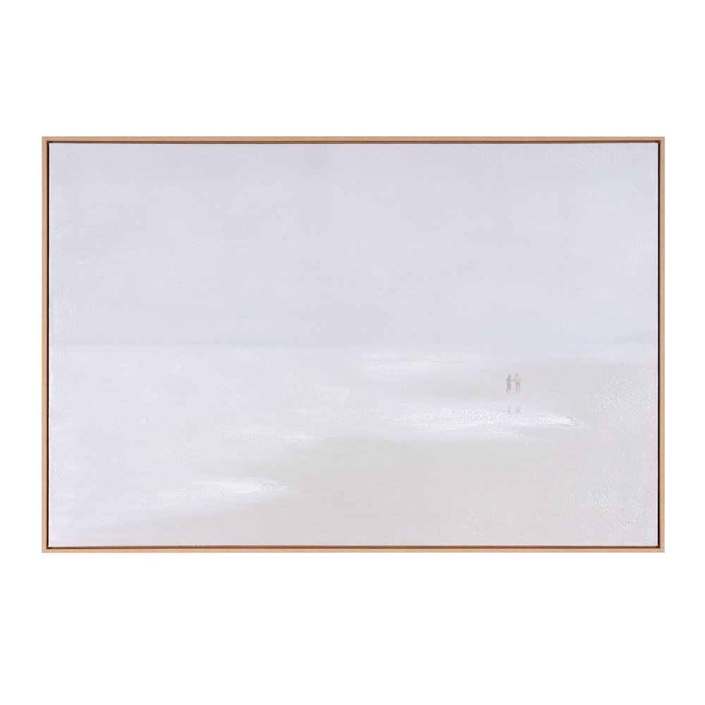 Prelude Hand Painted Brown Floater Frame Wall Art