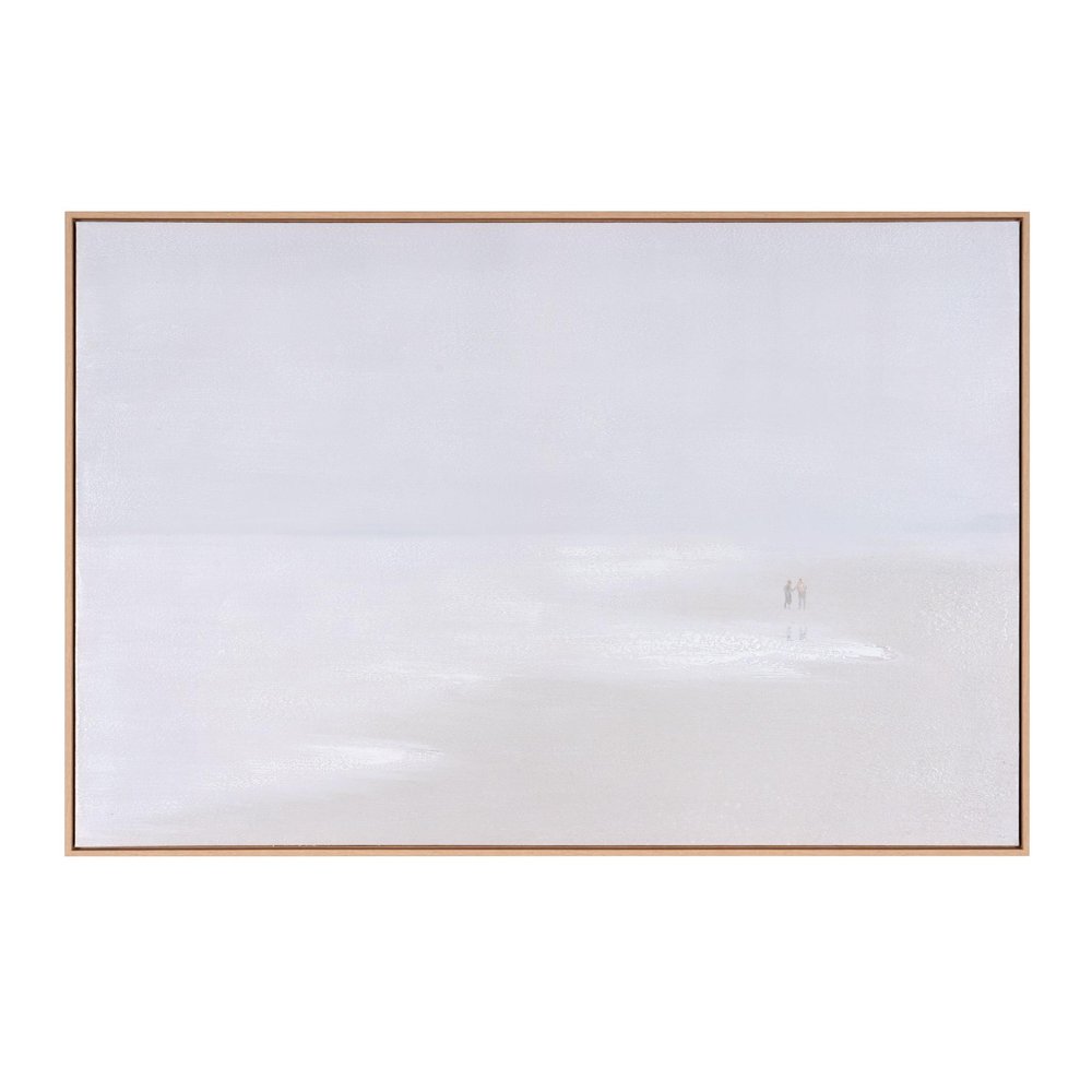 Prelude Hand Painted Brown Floater Frame Wall Art