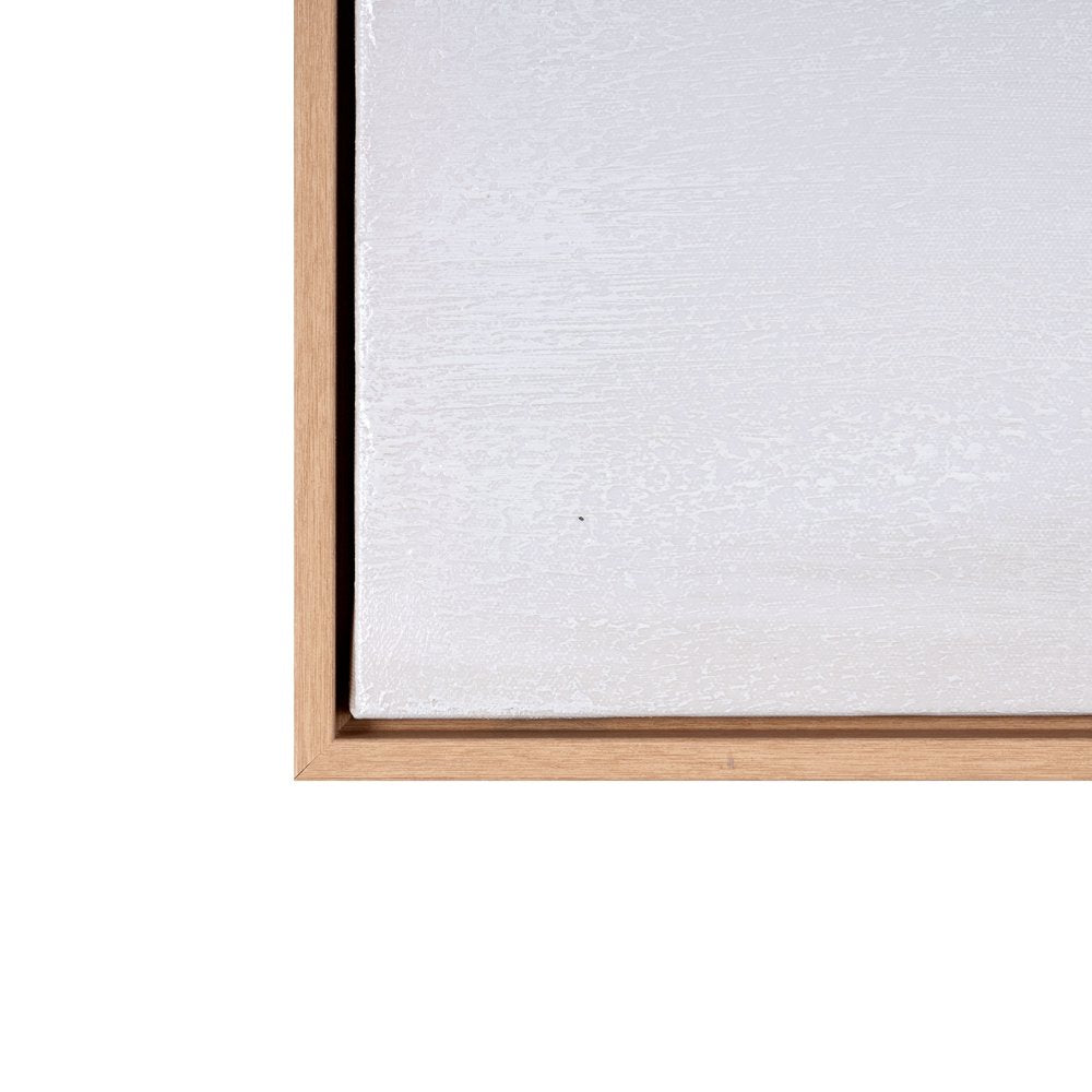 Prelude Hand Painted Brown Floater Frame Wall Art