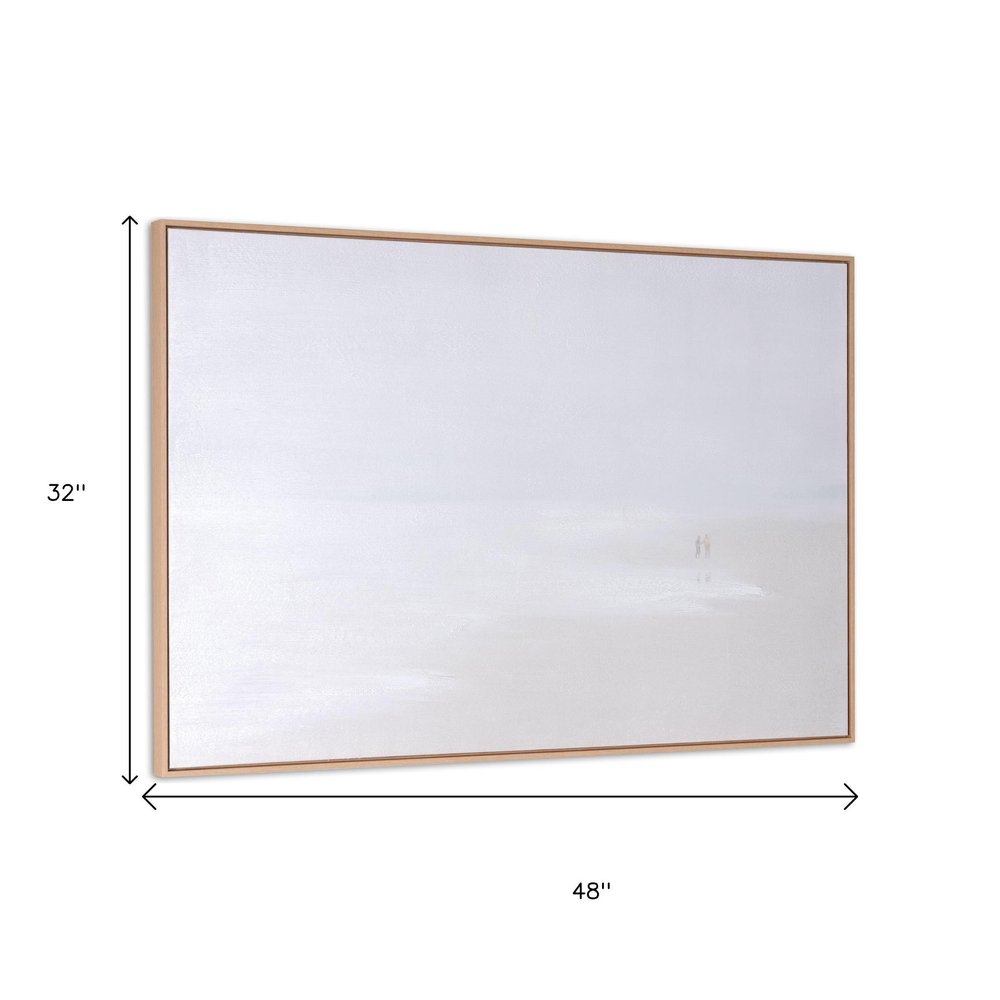 Prelude Hand Painted Brown Floater Frame Wall Art