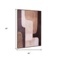 Moderato Hand Painted Brown Floater Frame Wall Art
