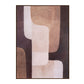 Moderato Hand Painted Brown Floater Frame Wall Art