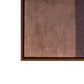 Moderato Hand Painted Brown Floater Frame Wall Art