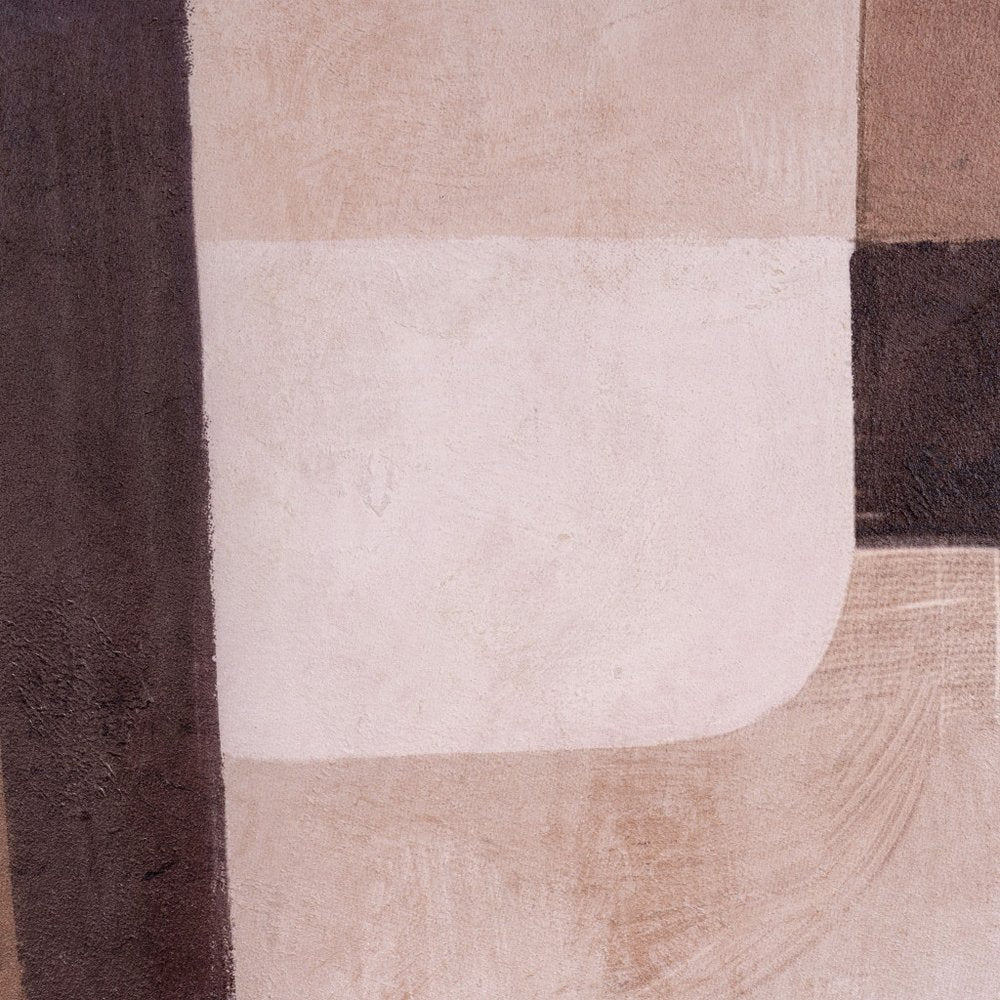 Moderato Hand Painted Brown Floater Frame Wall Art