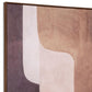 Moderato Hand Painted Brown Floater Frame Wall Art