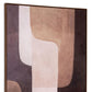 Moderato Hand Painted Brown Floater Frame Wall Art