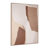 Gavotte II Hand Painted Brown Floater Frame Wall Art