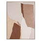 Gavotte II Hand Painted Brown Floater Frame Wall Art