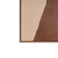 Gavotte II Hand Painted Brown Floater Frame Wall Art