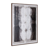 Motif Hand Painted Brown Floater Frame Wall Art