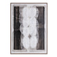 Motif Hand Painted Brown Floater Frame Wall Art