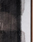 Motif Hand Painted Brown Floater Frame Wall Art