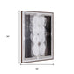 Motif Hand Painted Brown Floater Frame Wall Art