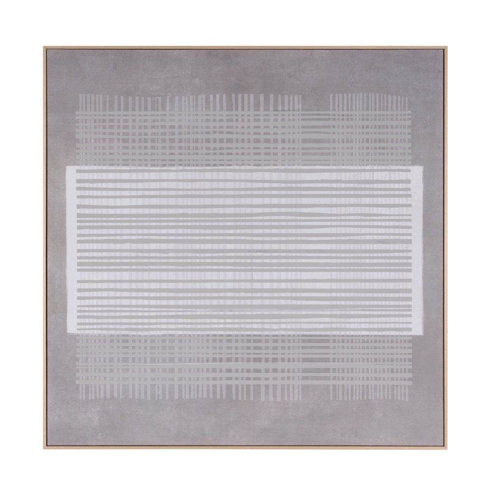 Lyre Hand Painted Brown Floater Frame Wall Art