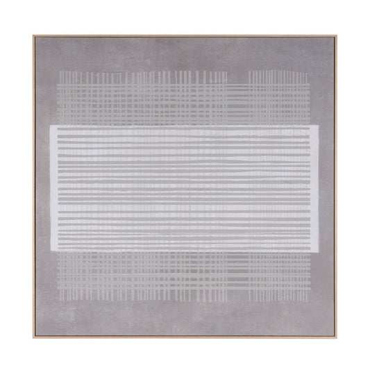 Lyre Hand Painted Brown Floater Frame Wall Art