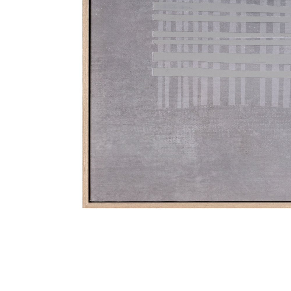 Lyre Hand Painted Brown Floater Frame Wall Art