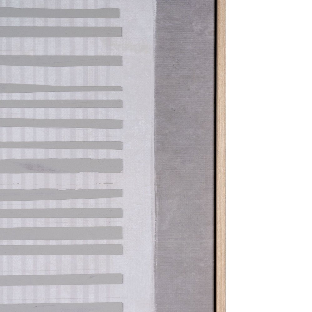 Lyre Hand Painted Brown Floater Frame Wall Art