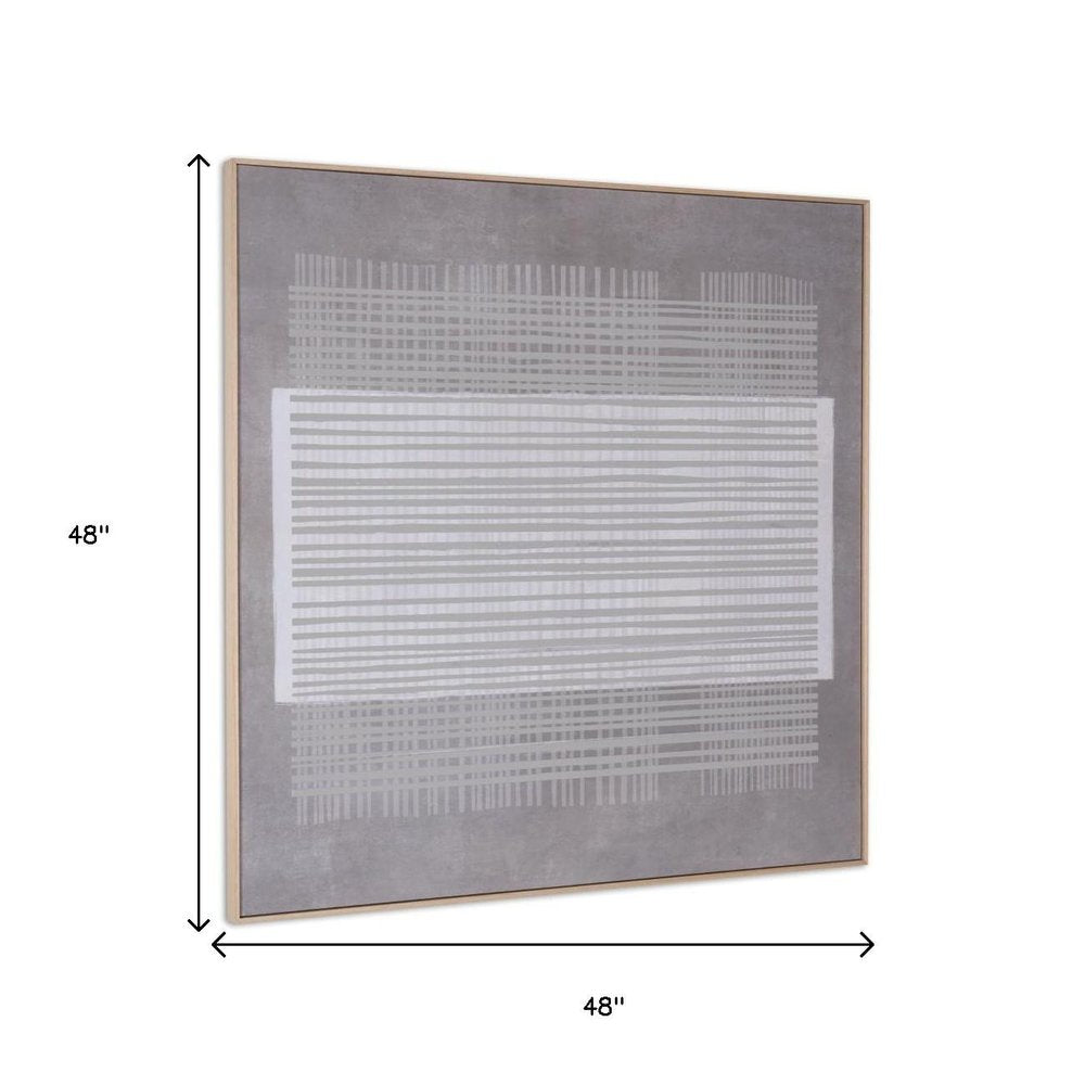 Lyre Hand Painted Brown Floater Frame Wall Art