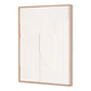 White Geo Mache Brown Shadowbox Wall Art