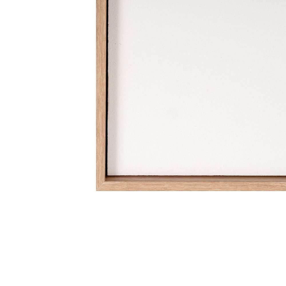 White Geo Mache Brown Shadowbox Wall Art