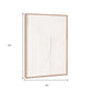 White Geo Mache Brown Shadowbox Wall Art