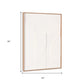 White Geo Mache Brown Shadowbox Wall Art