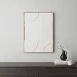 Modern Geo Shapes Brown Shadowbox Wall Art