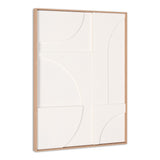 Modern Geo Shapes Brown Shadowbox Wall Art