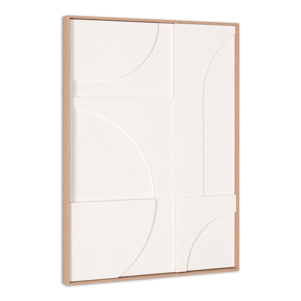 Modern Geo Shapes Brown Shadowbox Wall Art