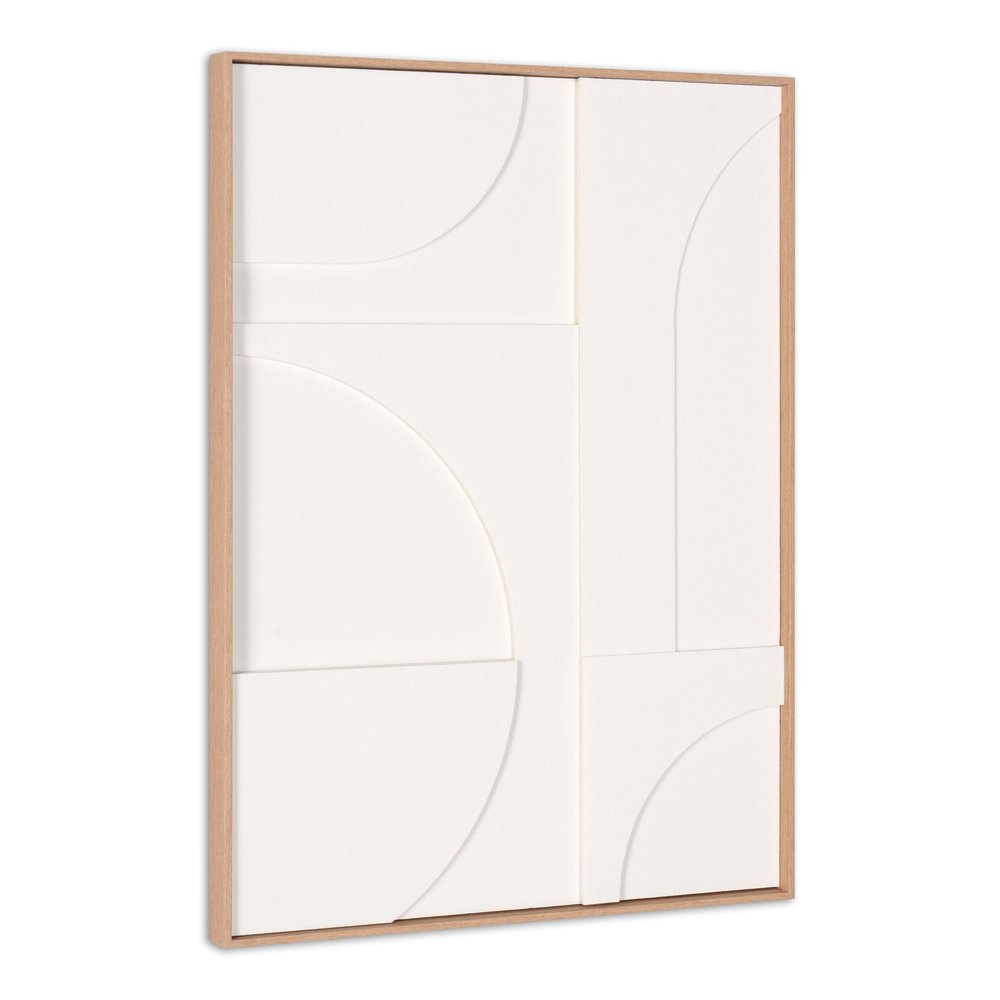 Modern Geo Shapes Brown Shadowbox Wall Art