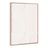 Modern Geo Shapes Brown Shadowbox Wall Art