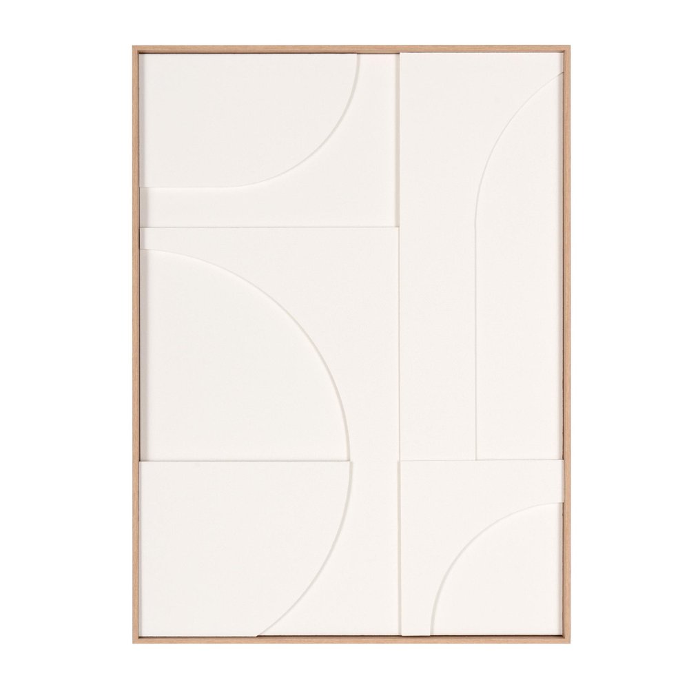 Modern Geo Shapes Brown Shadowbox Wall Art